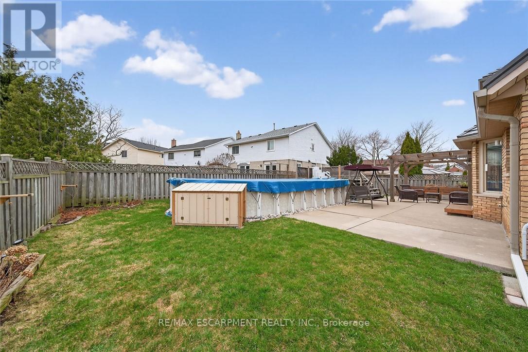 6 Regal Drive, Hamilton, ON - Outdoor With Above Ground Pool With Backyard