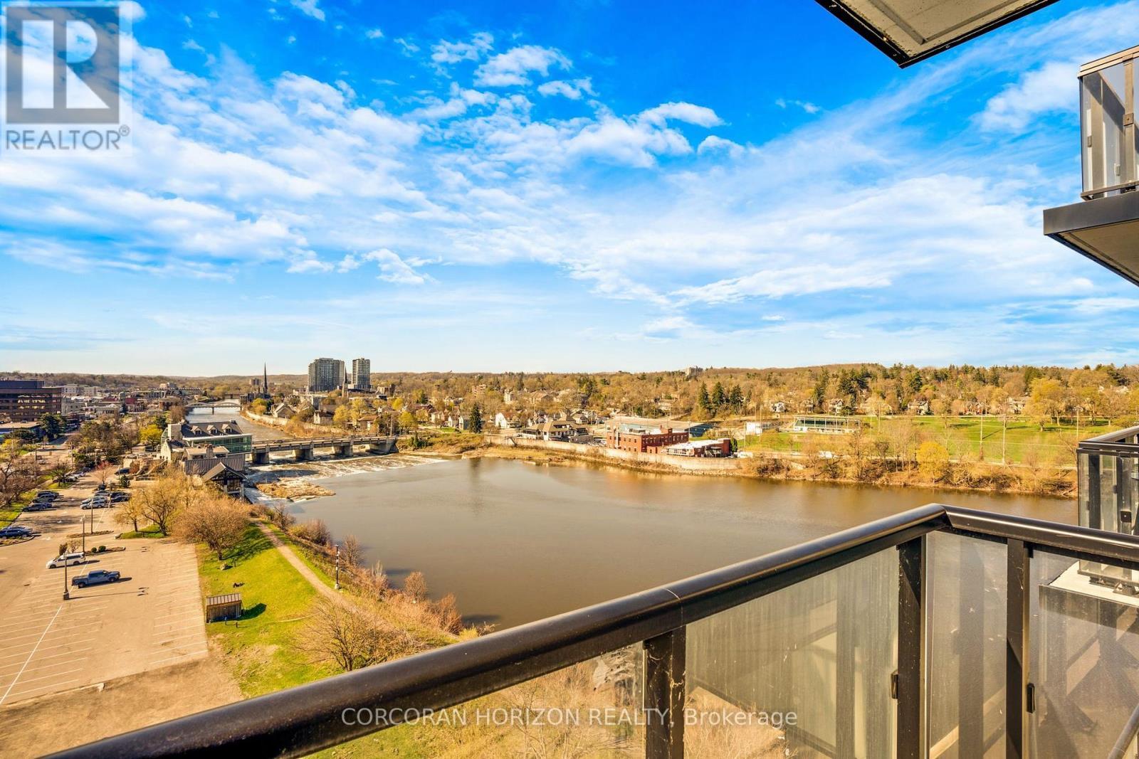 904 - 150 Water Street, Cambridge, ON - Outdoor With Body Of Water With Balcony With View