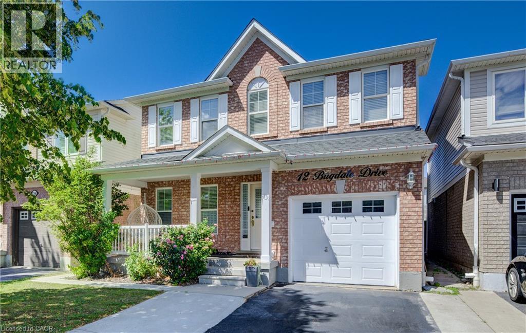 12 Bugdale Drive, Cambridge, ON - Outdoor With Deck Patio Veranda With Facade