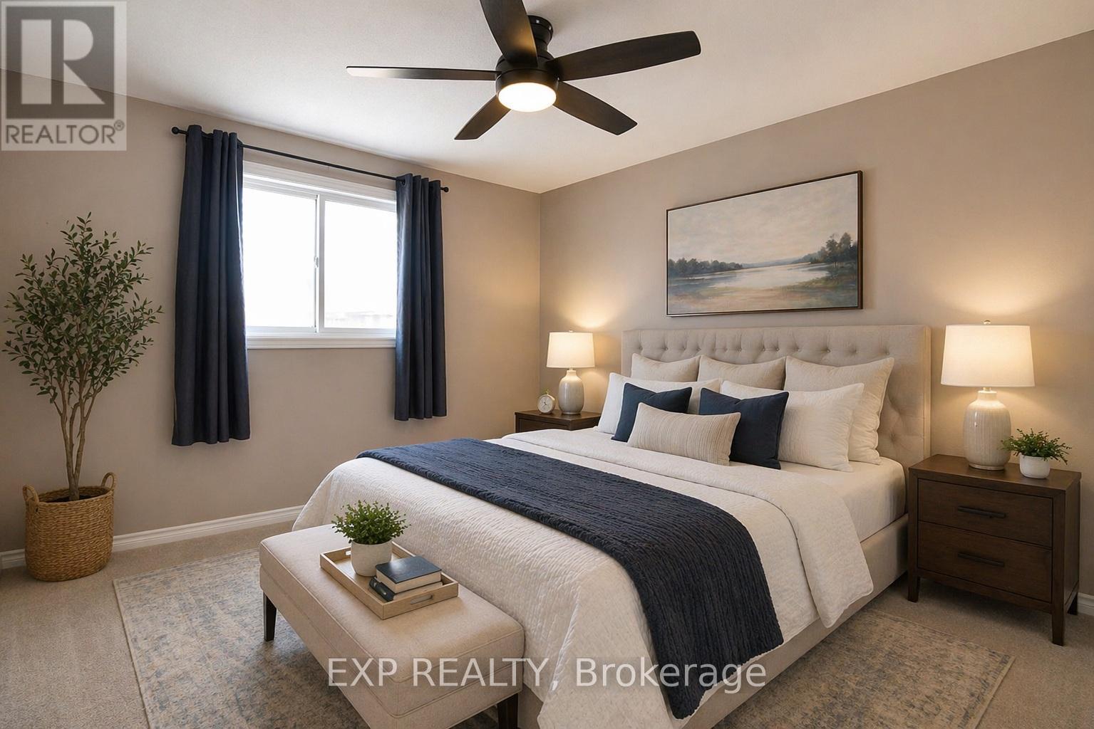 Digitally Staged - 72 Etherington Crescent, Hamilton, ON - Indoor Photo Showing Bedroom