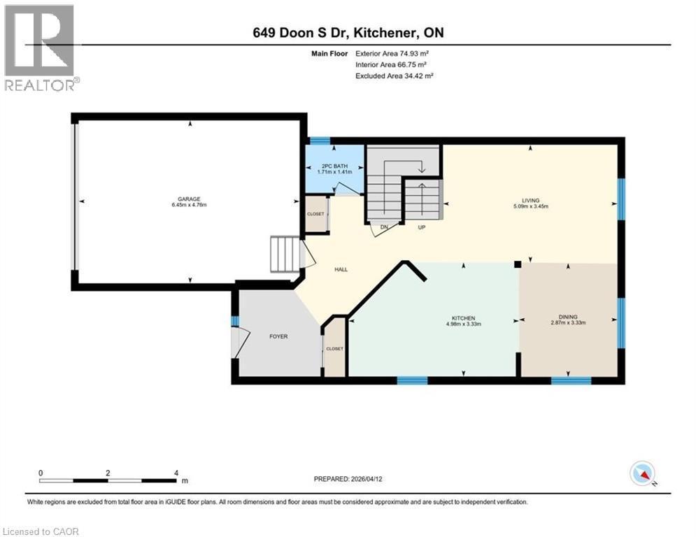 View of home floor plan - 649 Doon South Drive, Kitchener, ON - Other