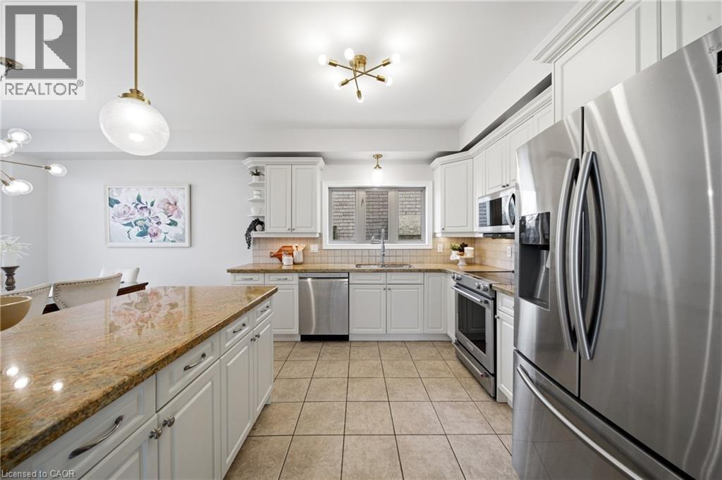 189 Cloverleaf Drive, Ancaster, ON - Indoor Photo Showing Kitchen With Stainless Steel Kitchen With Upgraded Kitchen