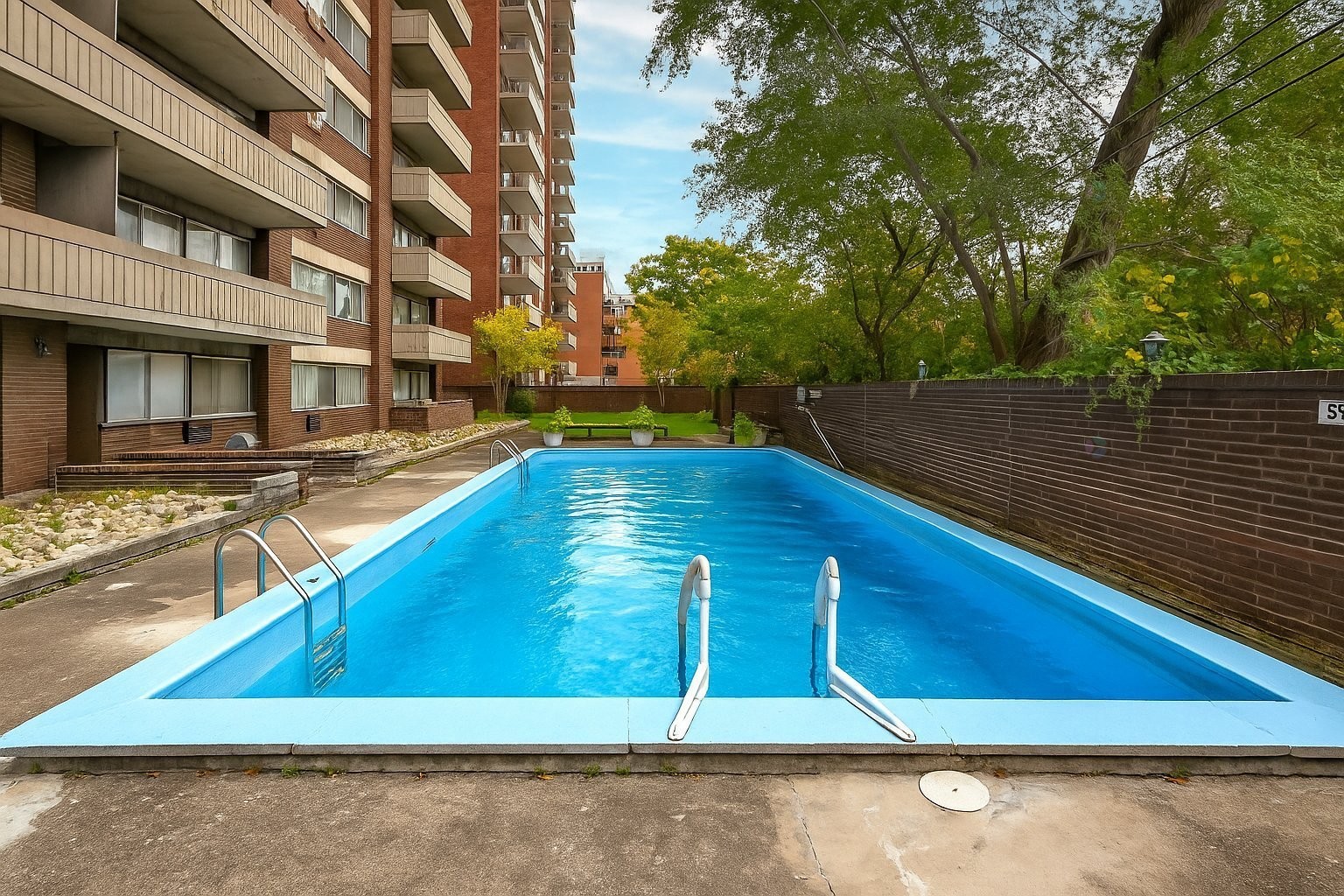 Piscine - 204-5150 Av. Macdonald, Côte-Saint-Luc, QC - Outdoor With In Ground Pool