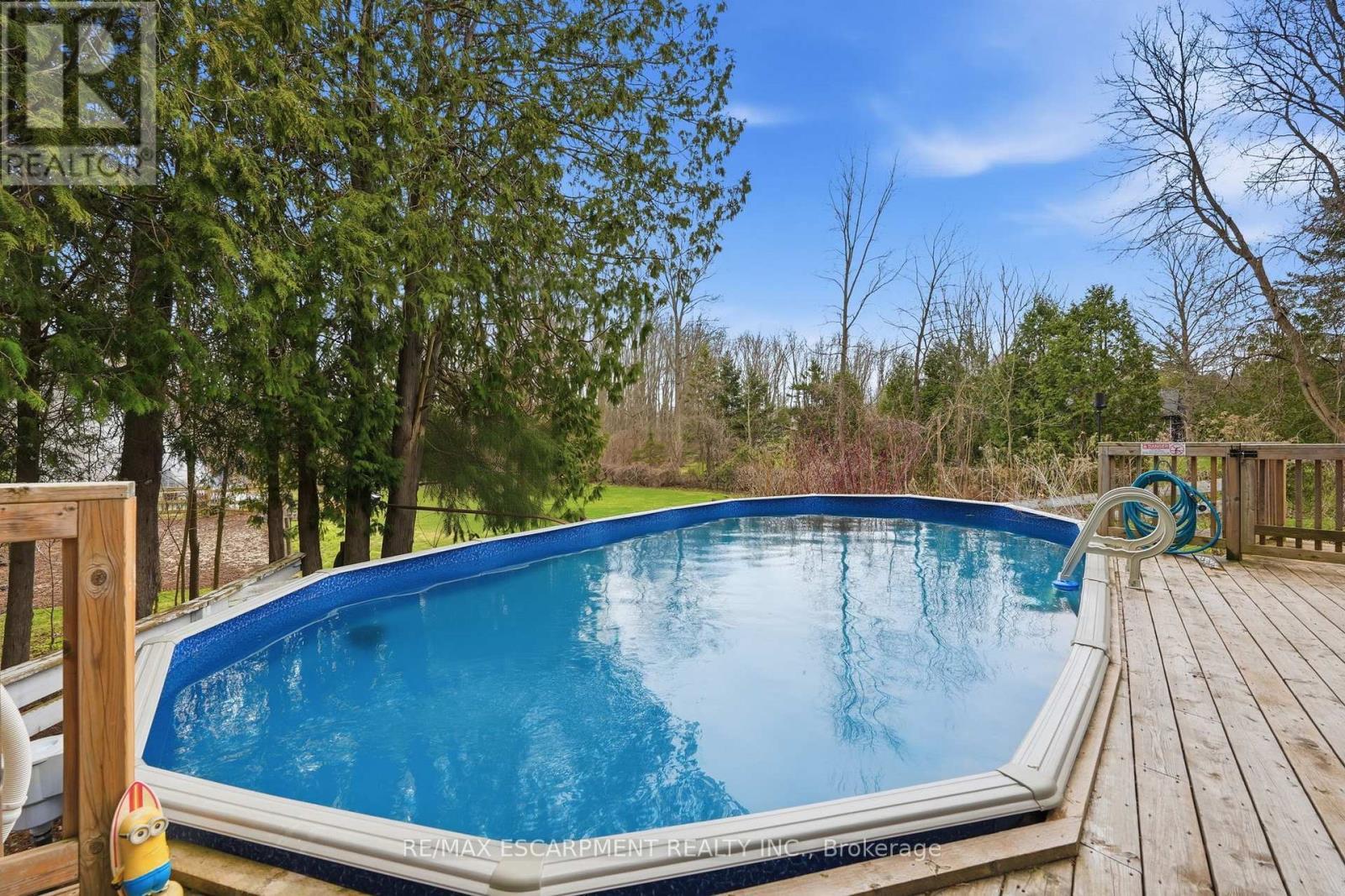 222 Concession 11 E, Hamilton, ON - Outdoor With Above Ground Pool