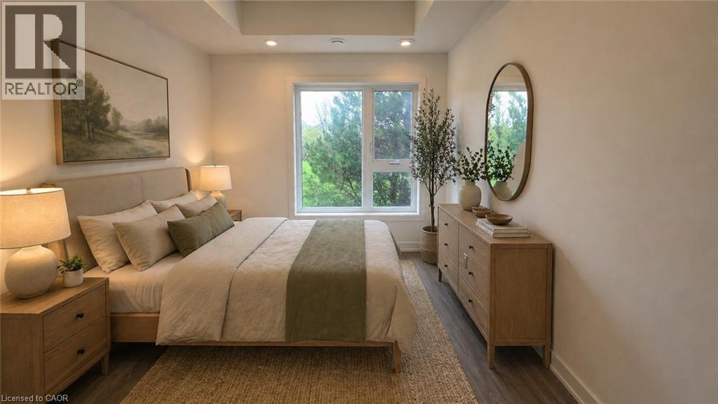Virtually Staged - 16 Melbourne Avenue Unit# 210B, St. Catharines, ON - Indoor Photo Showing Bedroom