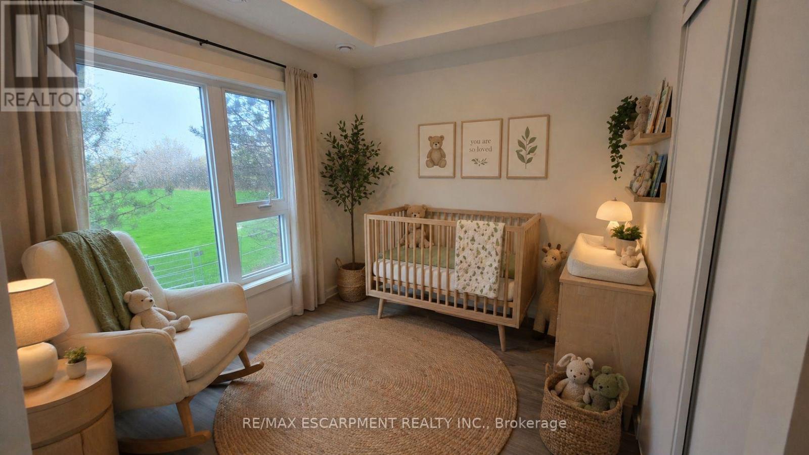 Virtually Staged - 210B - 16 Melbourne Avenue, St. Catharines, ON - Indoor Photo Showing Bedroom