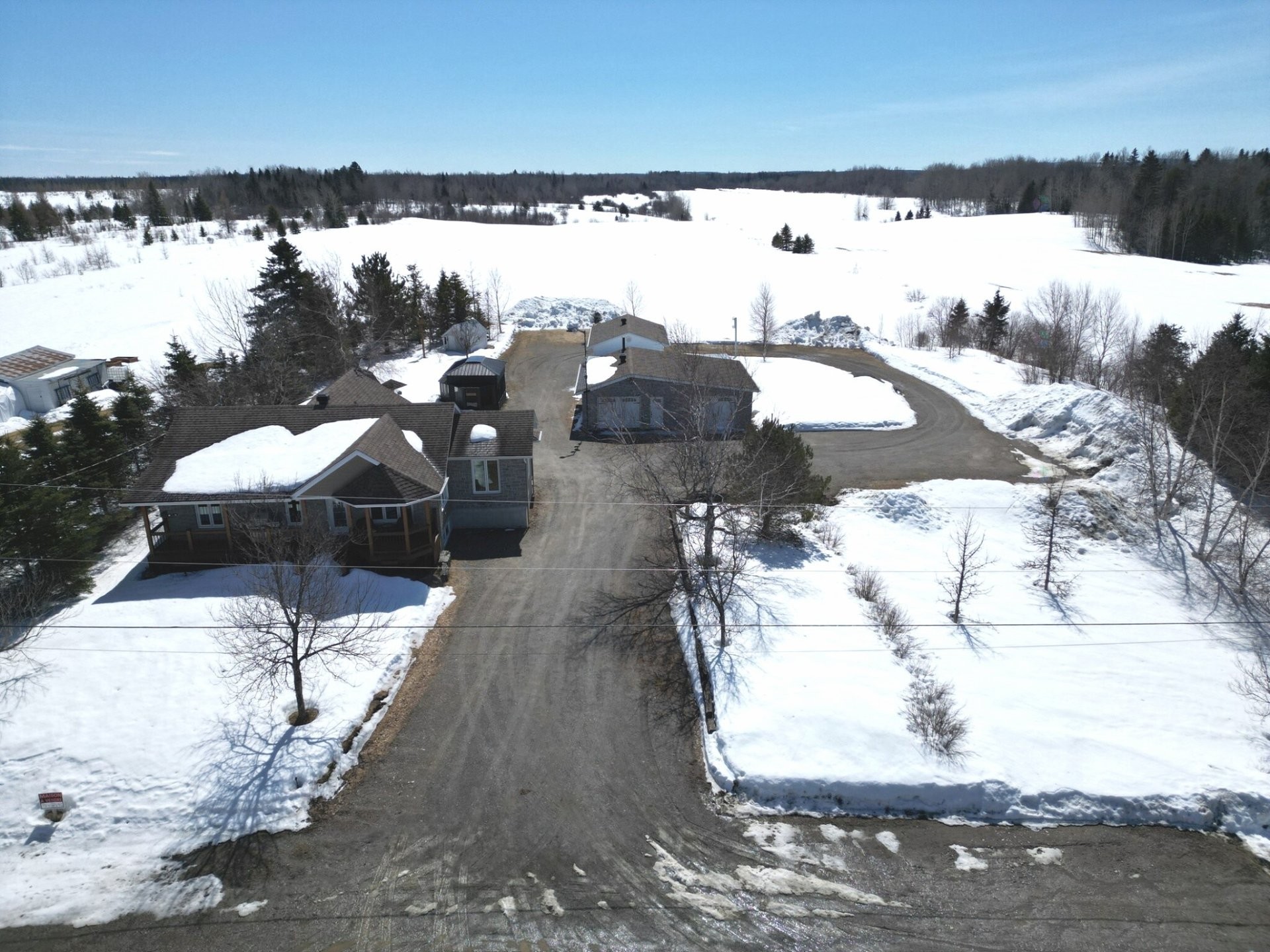 Aerial View - 34 10E Rang, Barraute, QC - Outdoor With View
