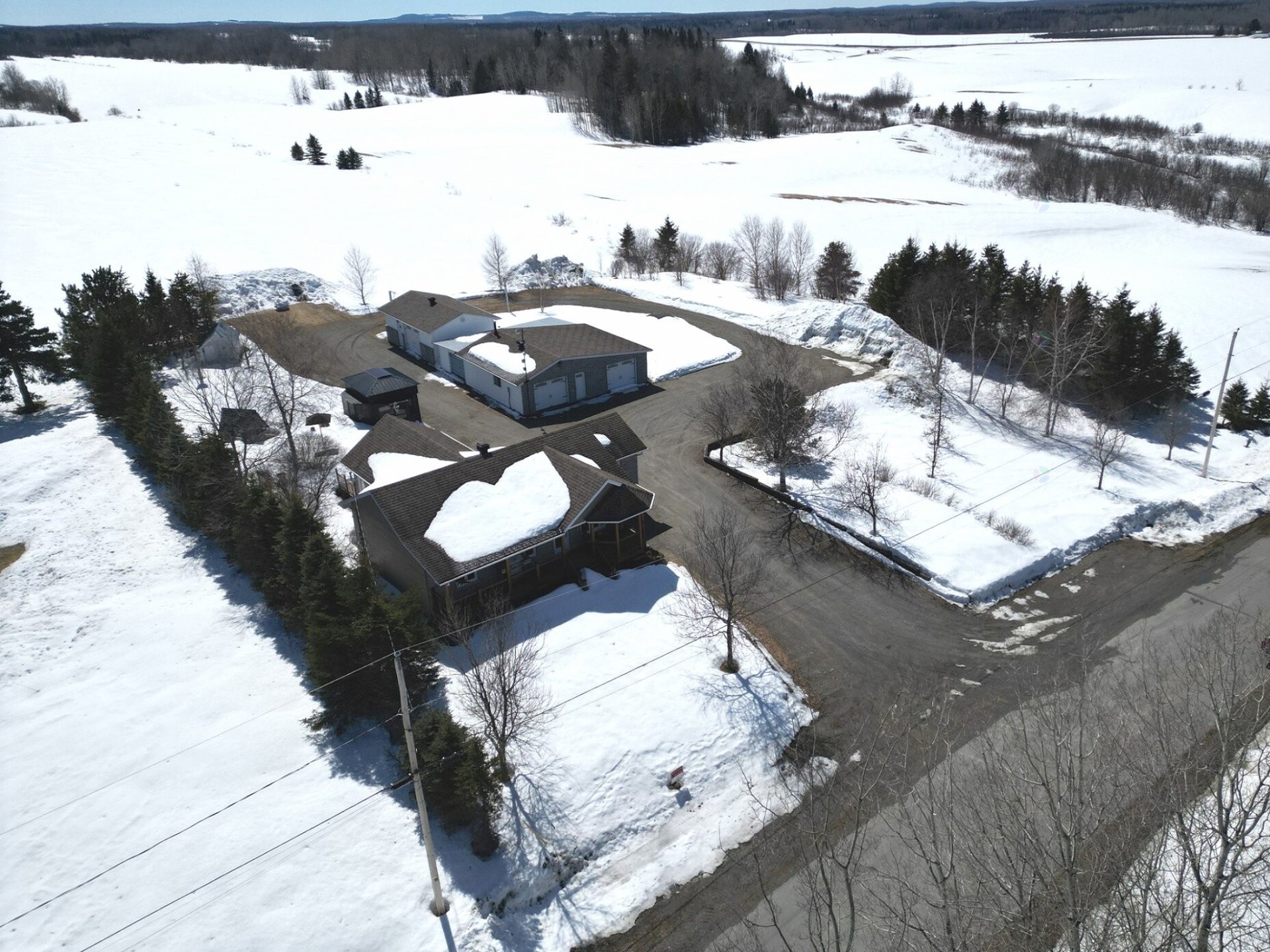Aerial View - 34 10E Rang, Barraute, QC - Outdoor With View