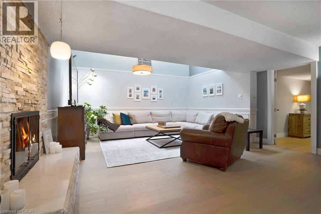 37 Yellow Birch Drive, Kitchener, ON - Indoor Photo Showing Living Room With Fireplace
