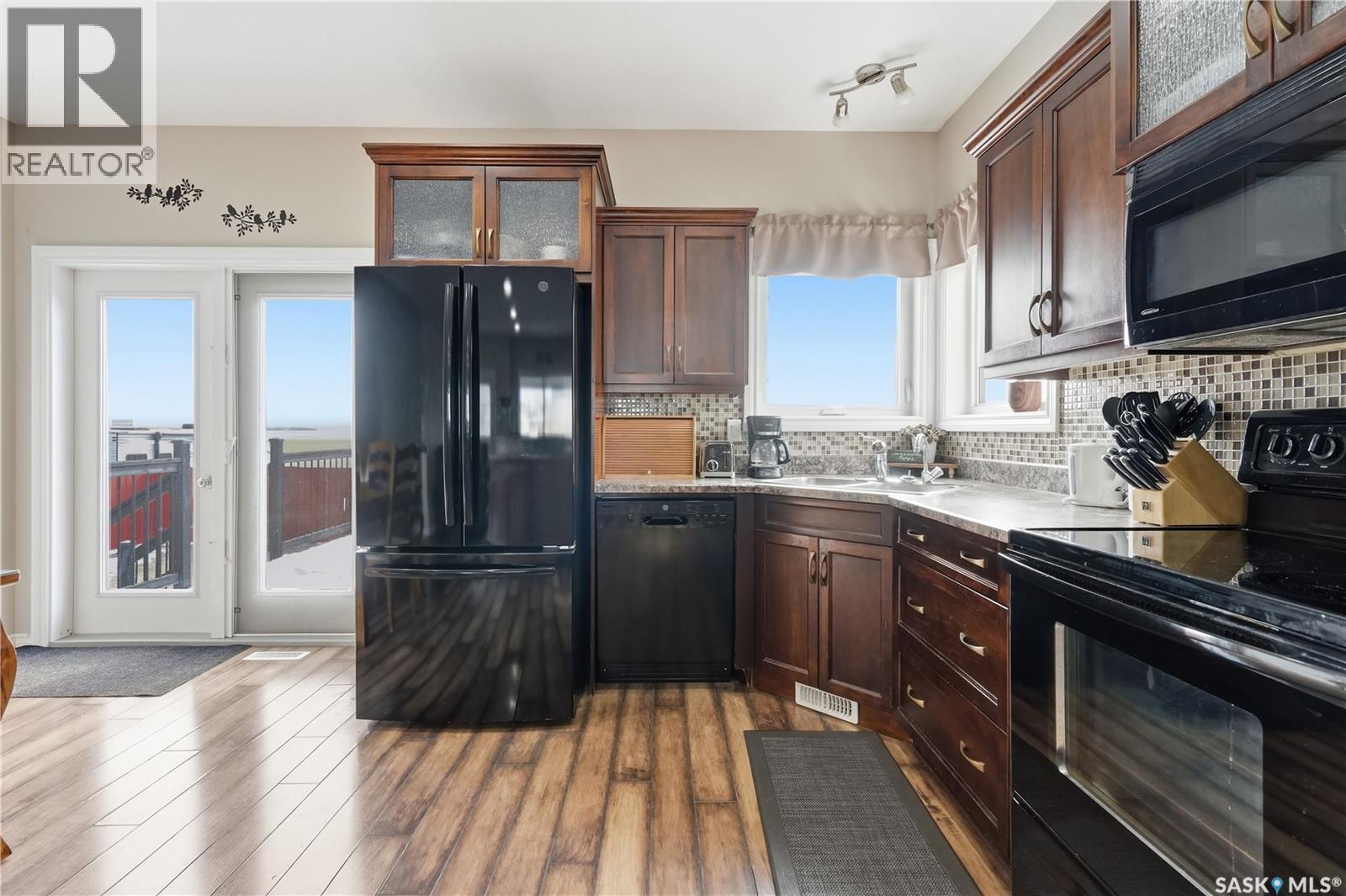 225 Willow Street, Pense, SK - Indoor Photo Showing Kitchen With Double Sink