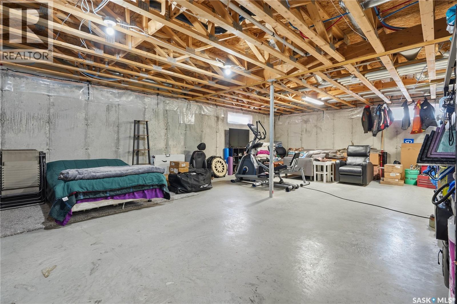 225 Willow Street, Pense, SK - Indoor Photo Showing Basement