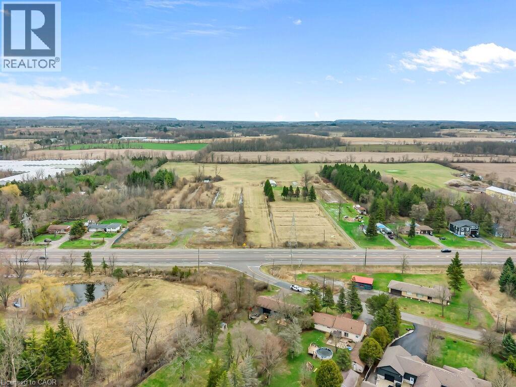 Expansive aerial offering diverse land features - 1416 Highway 6, Hamilton, ON - Outdoor With View