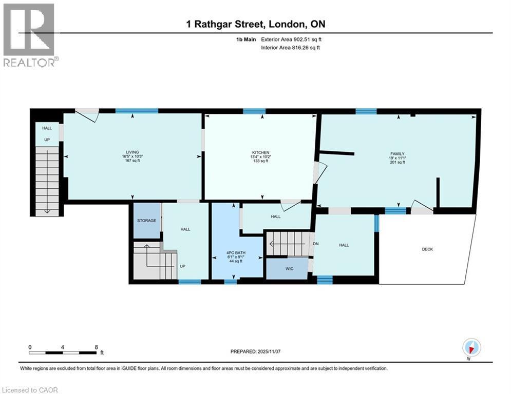 Unit 1B Main Level Floor Plan - 1 Rathgar Street, London, ON - Other
