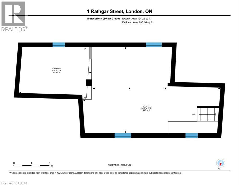 Unit 1B Lower Level Floor Plan - 1 Rathgar Street, London, ON - Other
