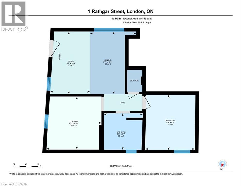 Unit 1A Floor Plan - 1 Rathgar Street, London, ON - Other