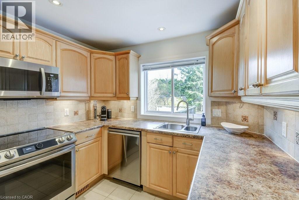 2180 Caroline Street, Burlington, ON - Indoor Photo Showing Kitchen With Double Sink