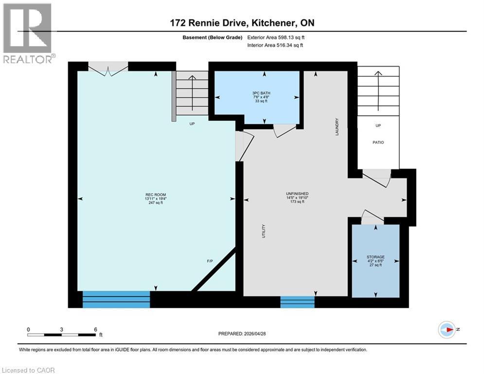 Floor plan - 172 Rennie Drive, Kitchener, ON - Other