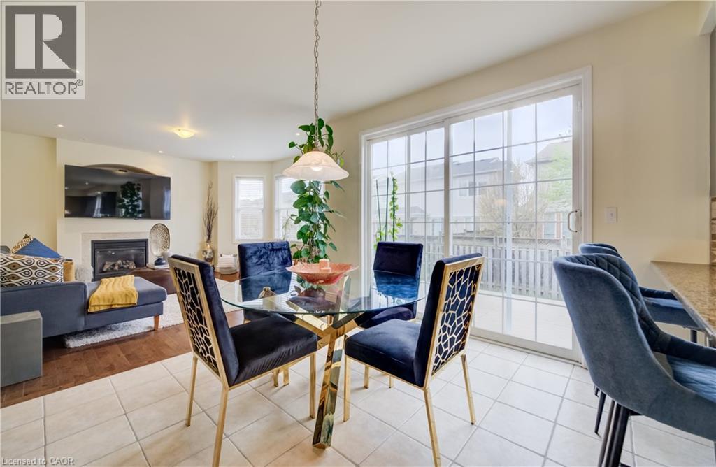 76 Glazebrook Crescent, Cambridge, ON - Indoor Photo Showing Dining Room With Fireplace