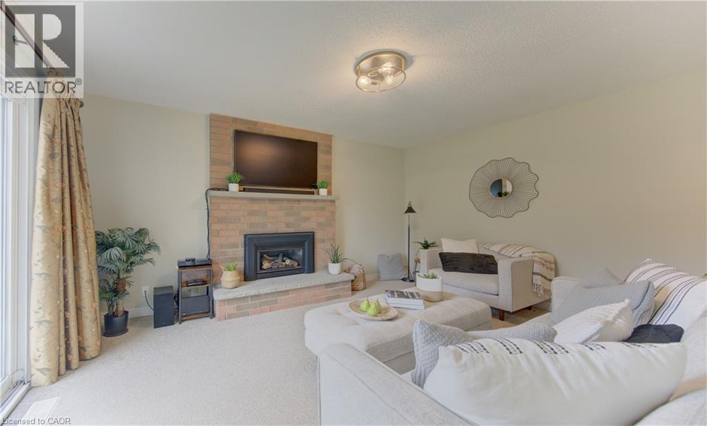 159 Burnett Avenue, Cambridge, ON - Indoor Photo Showing Living Room With Fireplace
