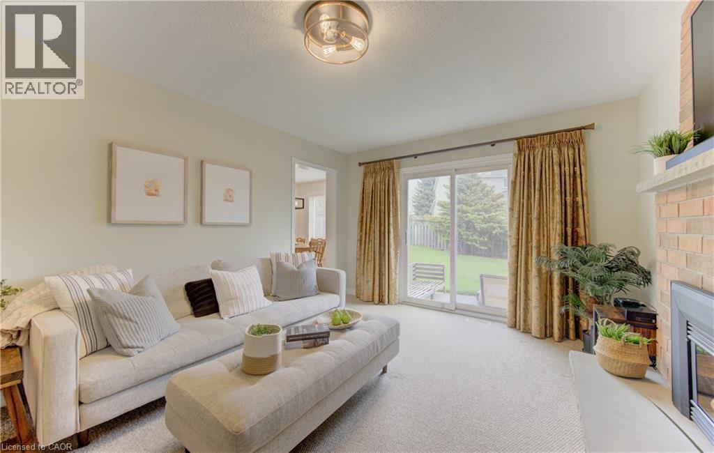 159 Burnett Avenue, Cambridge, ON - Indoor Photo Showing Living Room With Fireplace