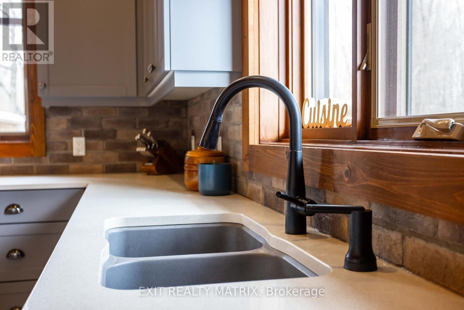 2191 Cassburn Road, Champlain, ON - Indoor Photo Showing Kitchen With Double Sink