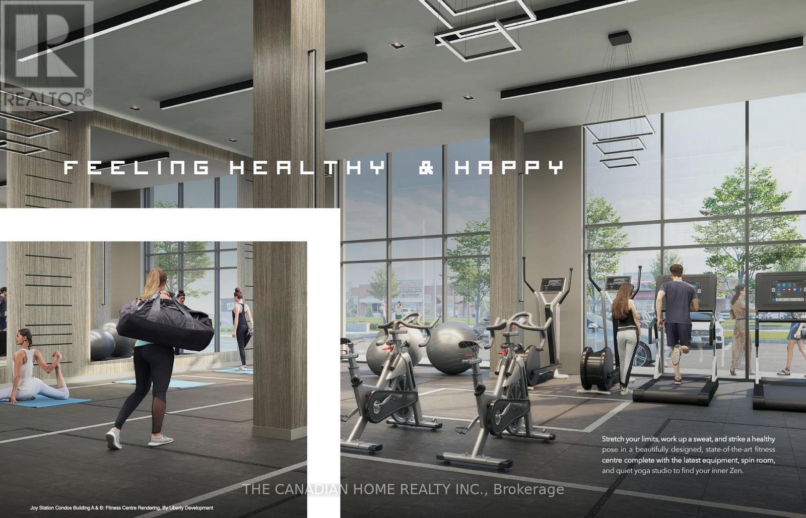 B-2305 - 9751 Markham Road, Markham, ON - Indoor Photo Showing Gym Room