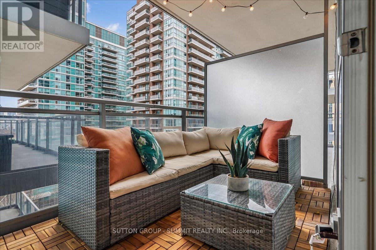 East-Facing Balcony - 1012 - 100 Western Battery Road, Toronto, ON - Outdoor With Deck Patio Veranda