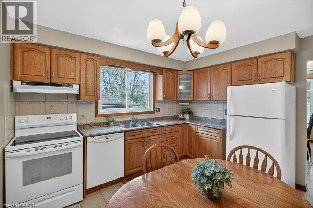 190 Deschene Avenue, Hamilton, ON - Indoor Photo Showing Kitchen With Double Sink
