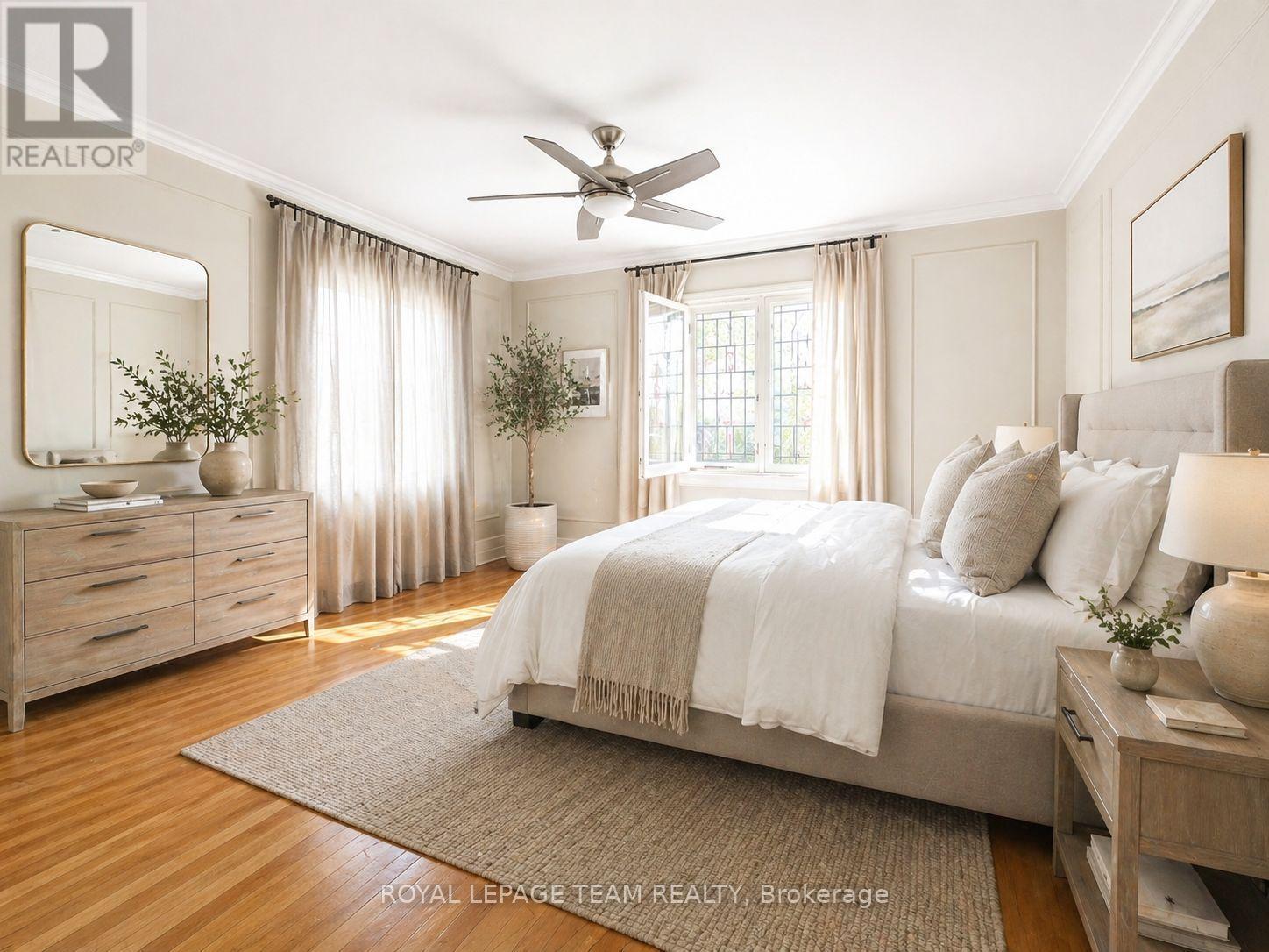Primary Bedroom, virtually staged - 84 Riverdale Avenue, Ottawa, ON - Indoor Photo Showing Bedroom