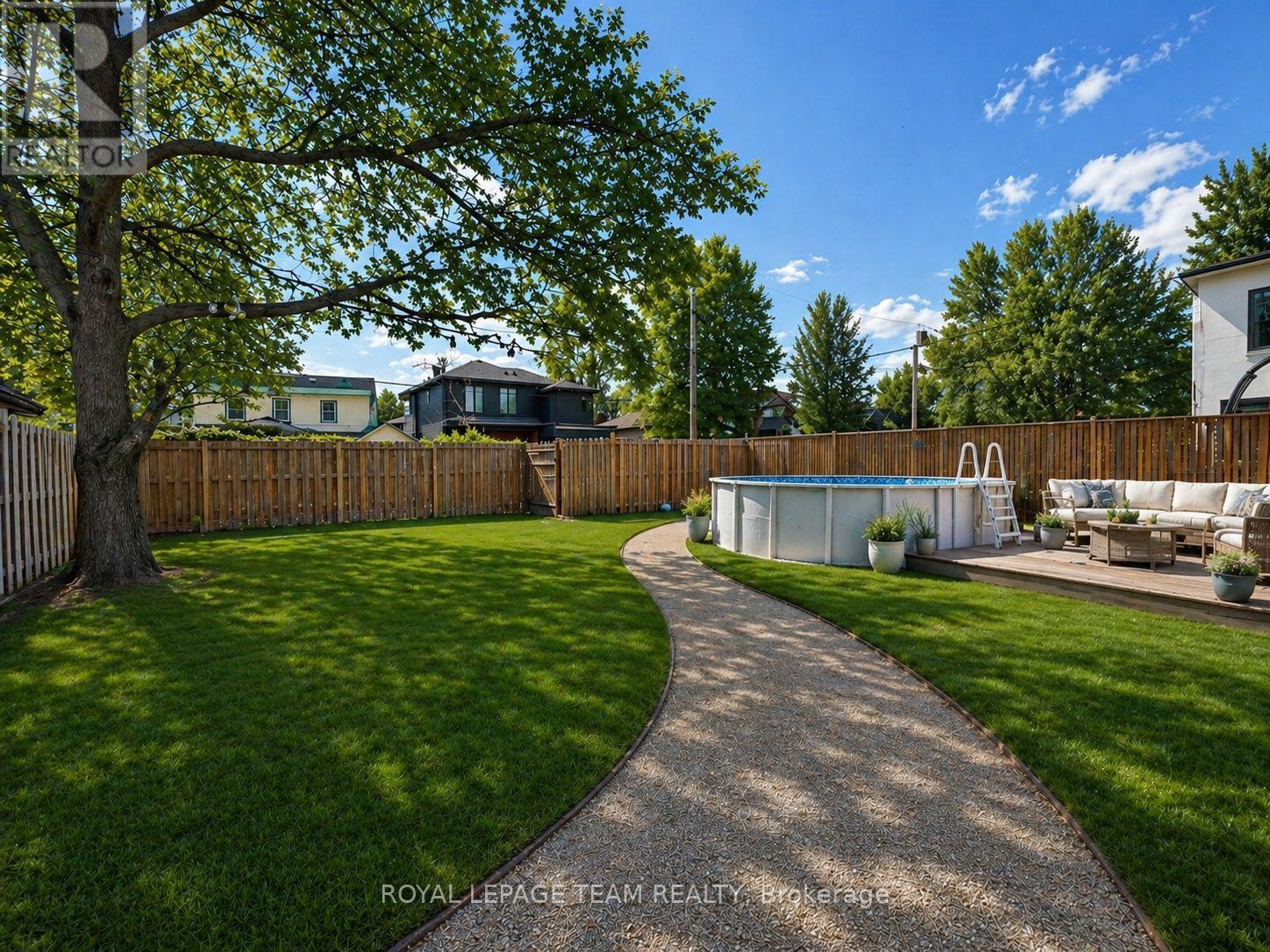 Rear yard, virtually staged - 84 Riverdale Avenue, Ottawa, ON - Outdoor With Backyard