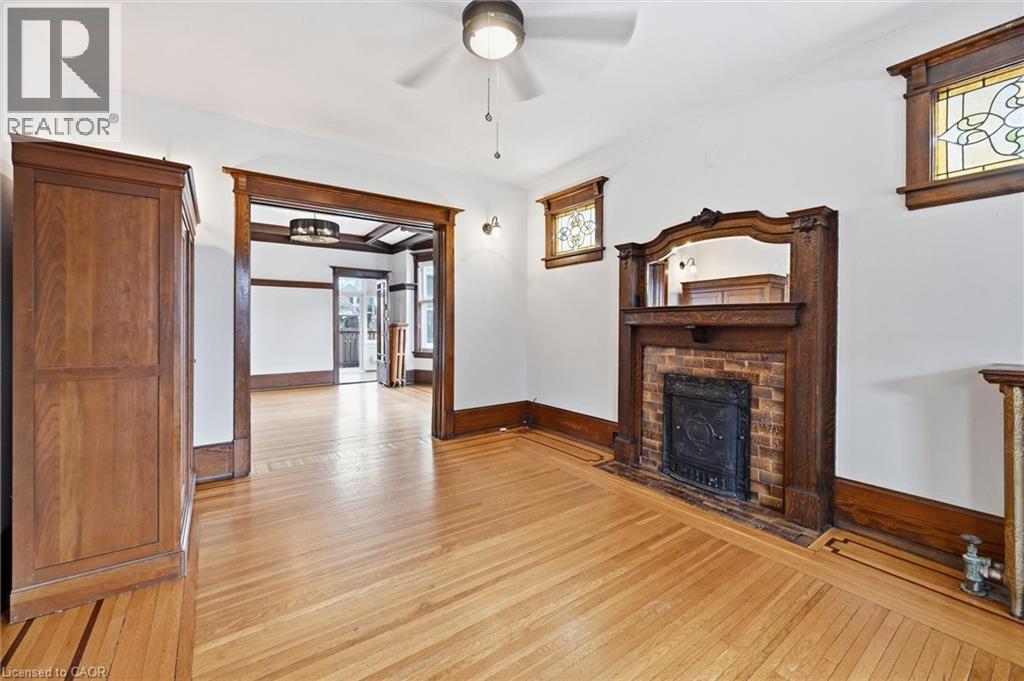 81 Carrick Avenue, Hamilton, ON - Indoor With Fireplace