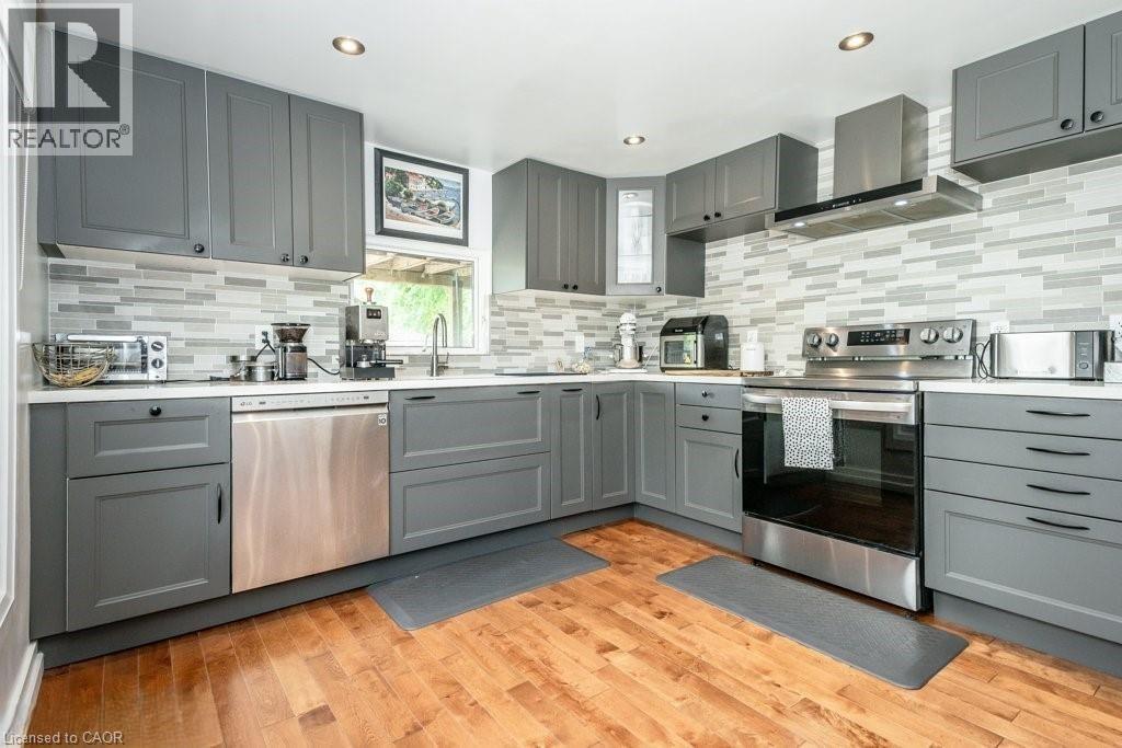 staged kitchen - 22 Dundonald Road, Cambridge, ON - Indoor Photo Showing Kitchen With Upgraded Kitchen