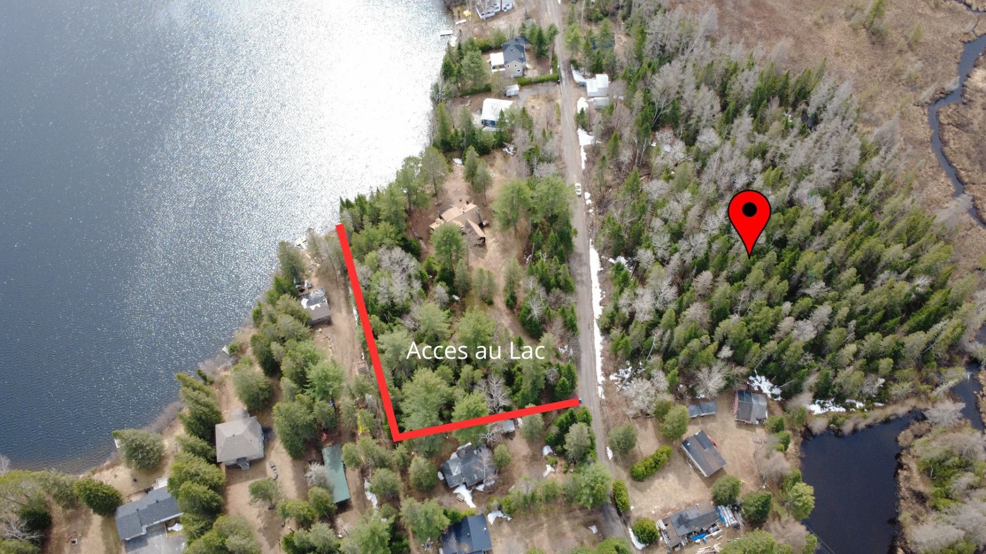 Accès au plan d'eau - Rue Des Pins, Saint-Alphonse-Rodriguez, QC