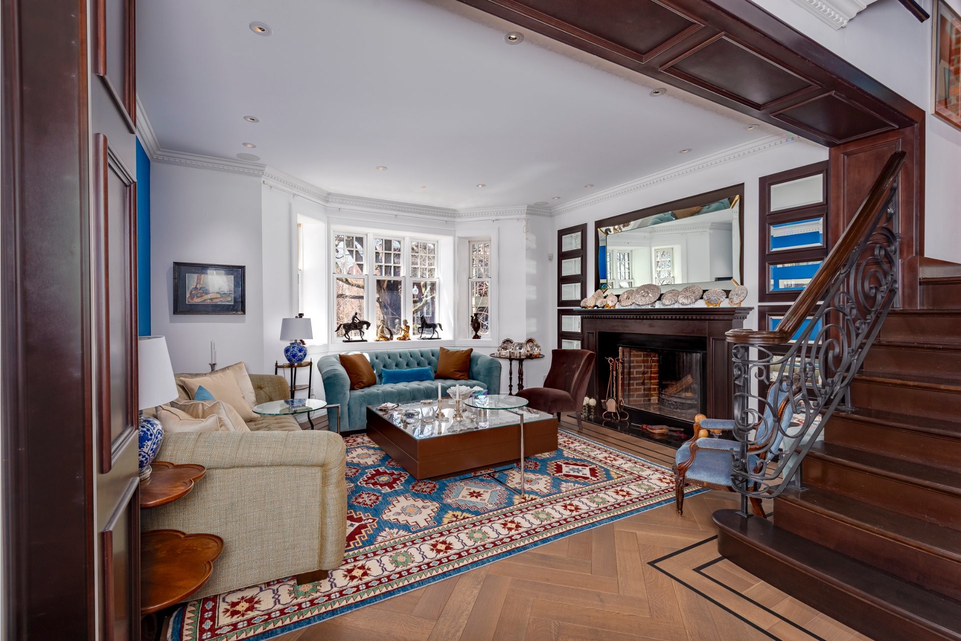 Salon - 667 Av. Belmont, Westmount, QC - Indoor Photo Showing Living Room With Fireplace