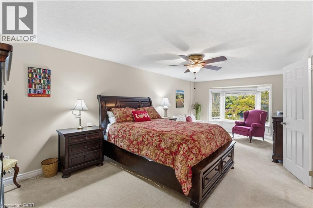 Primary bedroom with walk-in closet, ensuite and bonus sitting area - 668 Tomahawk Crescent, Ancaster, ON - Indoor Photo Showing Bedroom