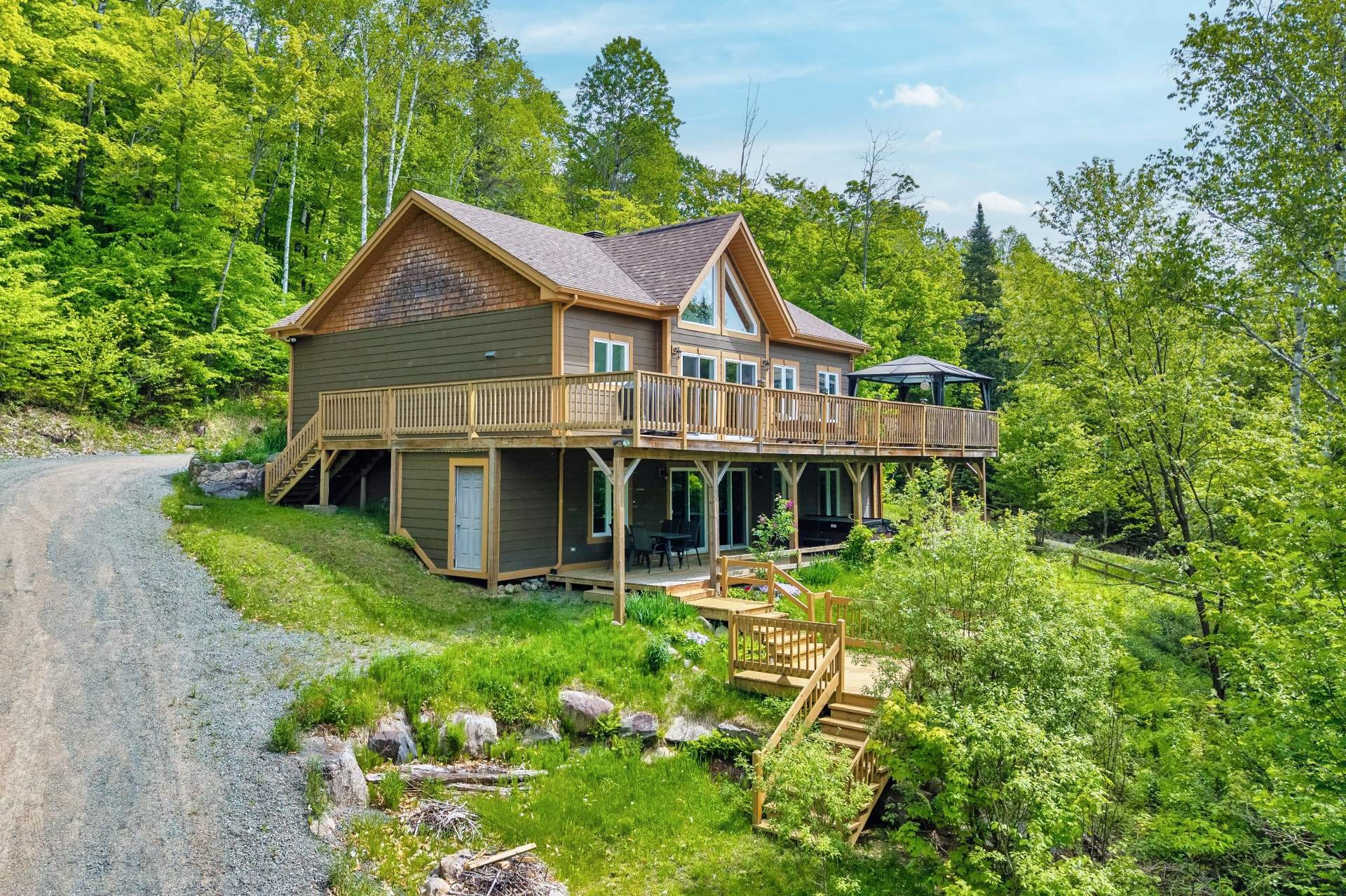 Photo aérienne - 345 - 347 Ch. Grenier, Lac-Supérieur, QC
