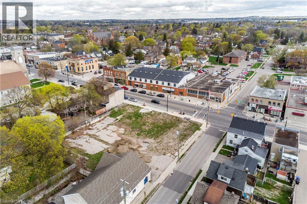 Cleared lot with direct street access, surrounded by established commercial and residential properties - 868 King Street E, Cambridge, ON