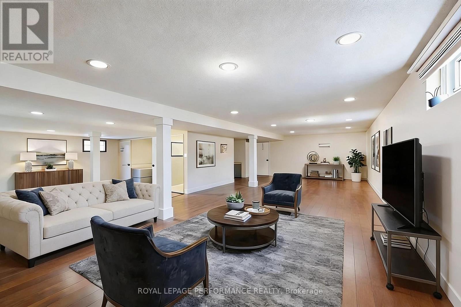 virtually staged. (basement is unfinished) - 855 Kenyon Crescent, Cornwall, ON - Indoor Photo Showing Living Room