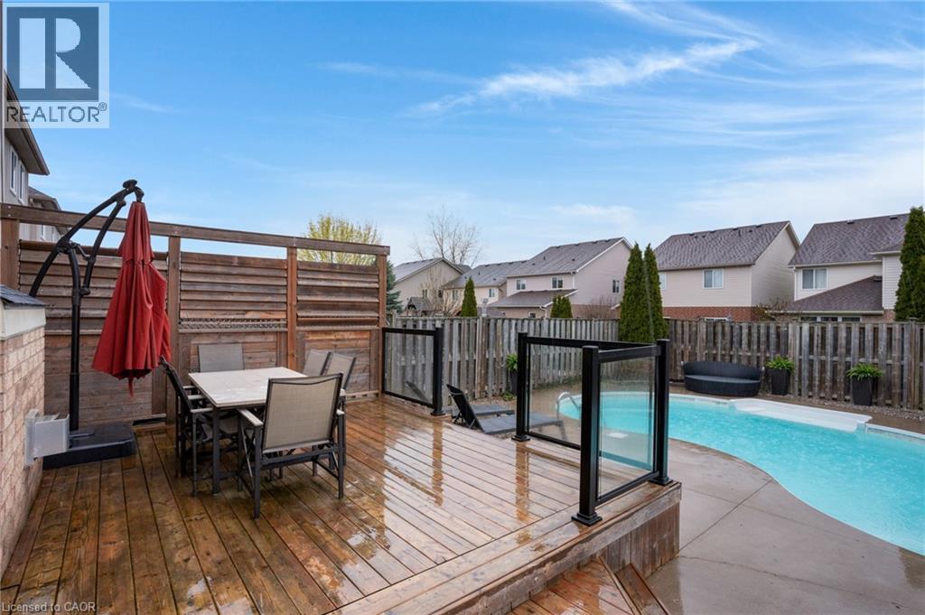 99 Udvari Crescent, Kitchener, ON - Outdoor With In Ground Pool With Deck Patio Veranda With Exterior