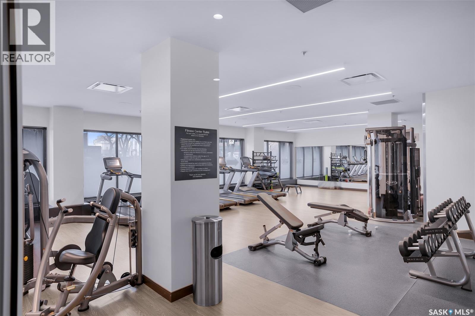 680 424 Spadina Crescent E, Saskatoon, SK - Indoor Photo Showing Gym Room