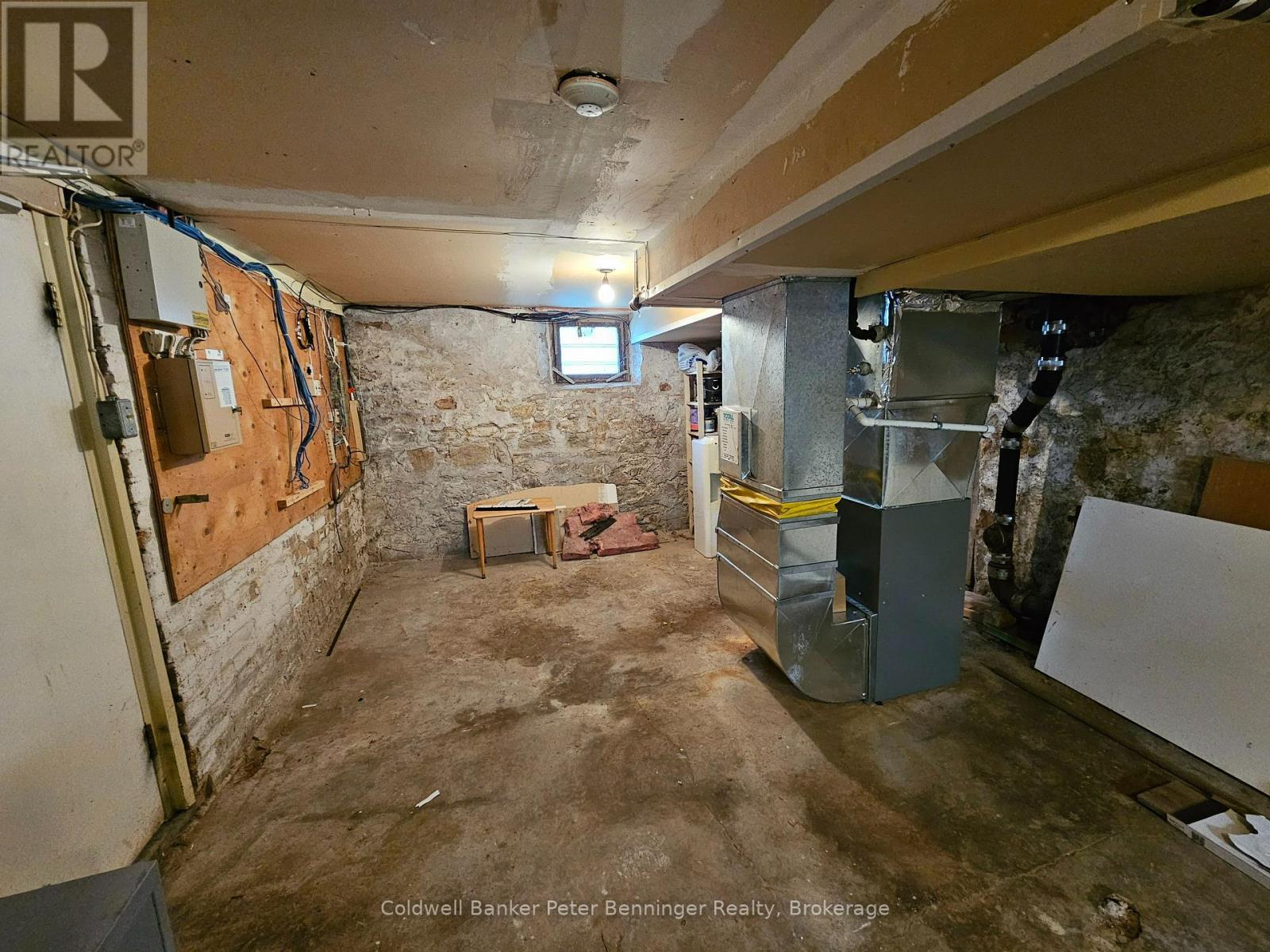 unfinished space with furnace - 100 Lancaster Street E, Kitchener, ON