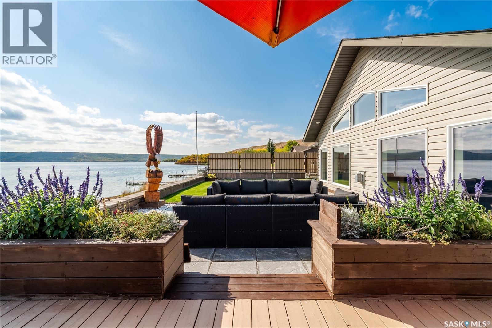 244 Moose Road, Crooked Lake, SK - Outdoor With Body Of Water With Deck Patio Veranda