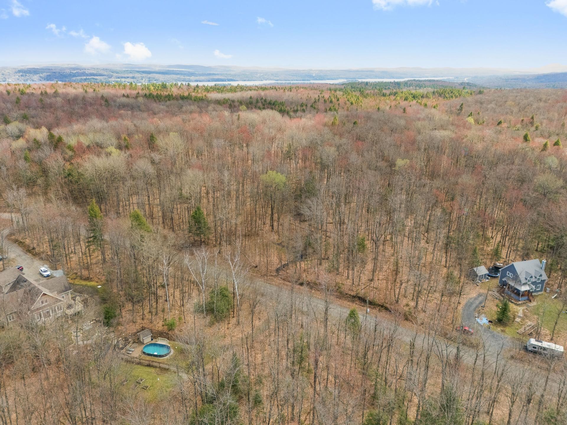 Aerial View - Rue Des Girolles, Magog, QC