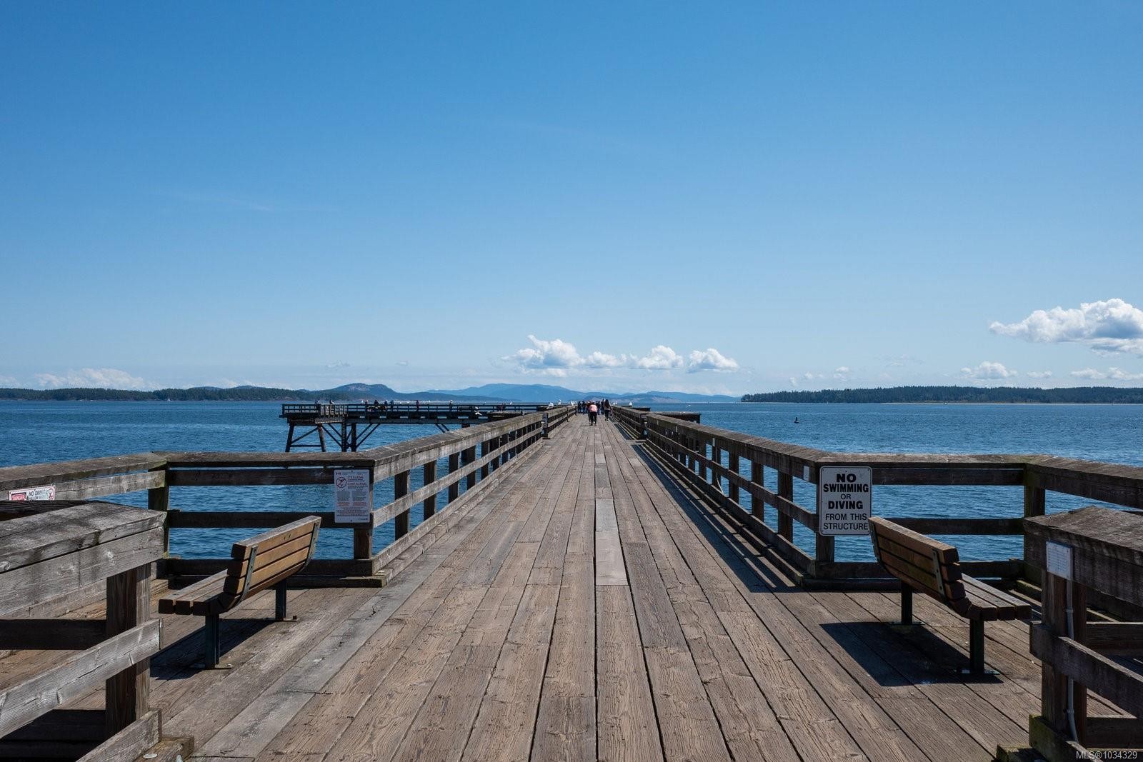 1-9875 Third St, Sidney, BC - Outdoor With Body Of Water With Deck Patio Veranda With View