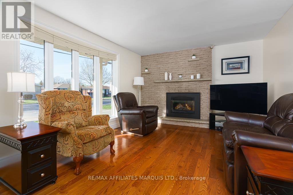 Formal family room. - 1503 Second Street E, Cornwall, ON - Indoor Photo Showing Living Room With Fireplace