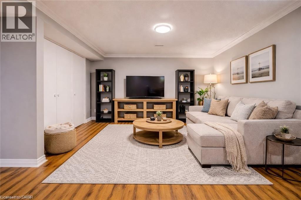 virtually staged - 4 Ronald Road, Cambridge, ON - Indoor Photo Showing Living Room