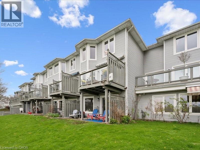 Row of residences featuring multi-level outdoor spaces - 245 Bishop Street S Unit# 4, Cambridge, ON - Outdoor