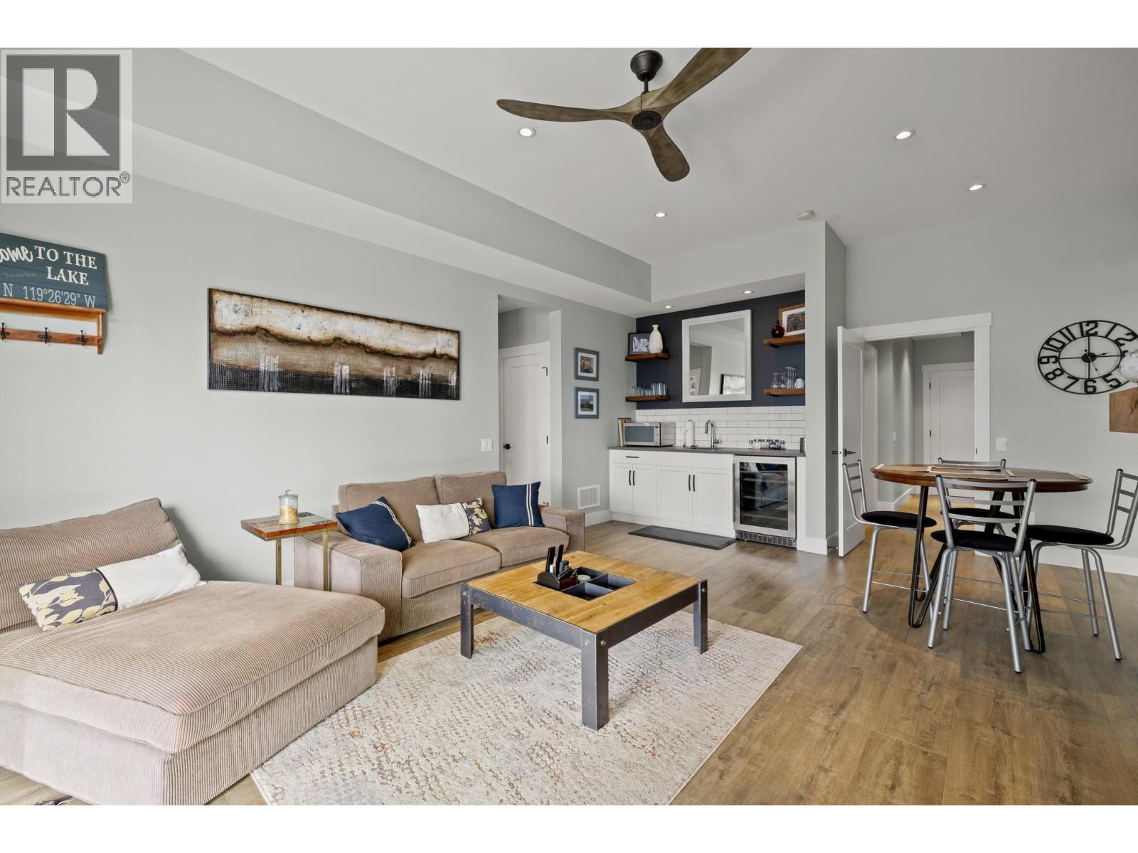 Suite - 3663 Mckinley Beach Drive, Kelowna, BC - Indoor Photo Showing Living Room
