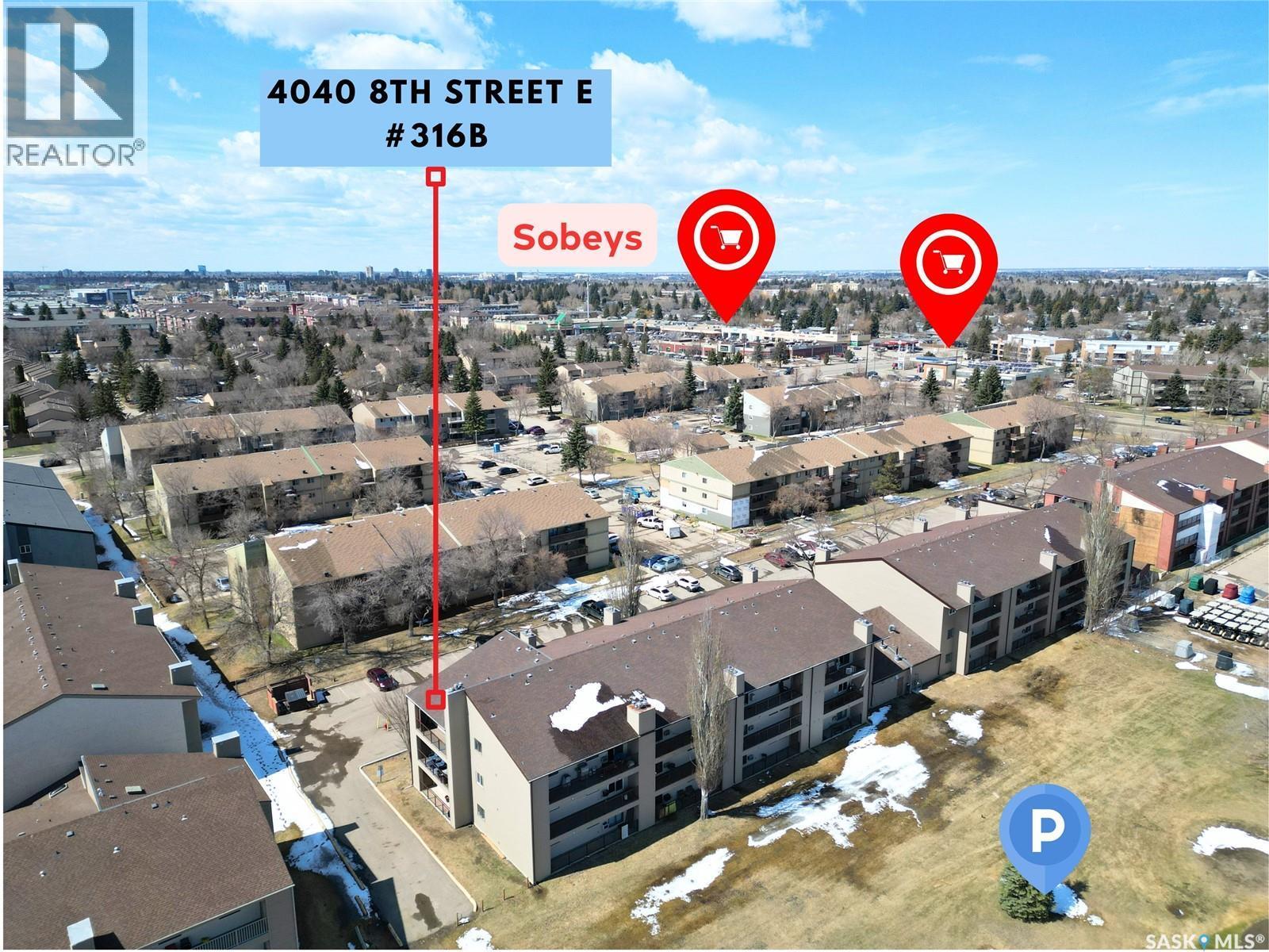 316B 4040 8Th Street E, Saskatoon, SK - Outdoor With View