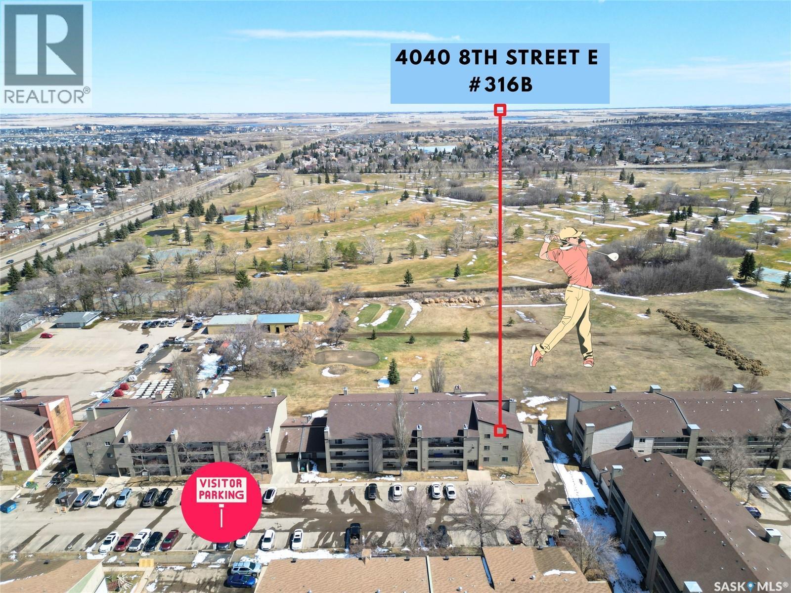 316B 4040 8Th Street E, Saskatoon, SK - Outdoor With View